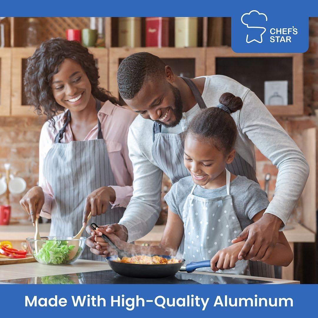 Juego de Ollas y Sartenes Chef's Star 11 Piezas Antiadherentes