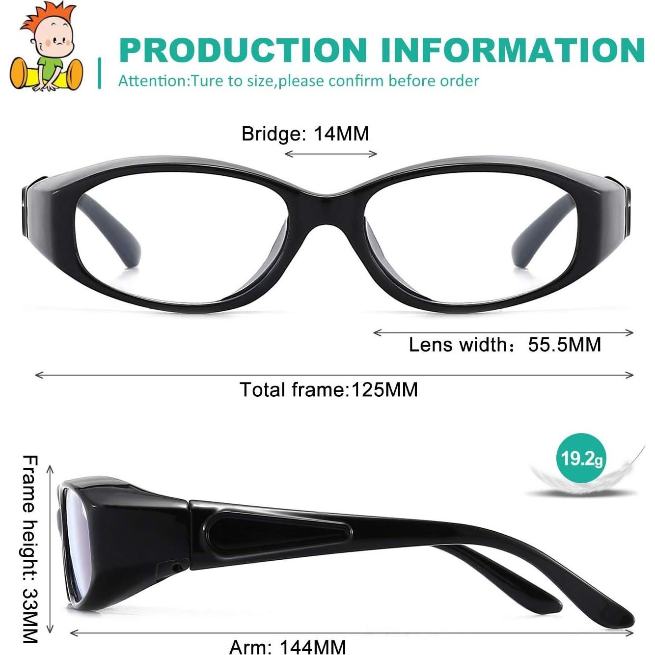 Gafas de Seguridad Dollger Anti Niebla UV400 para Niños