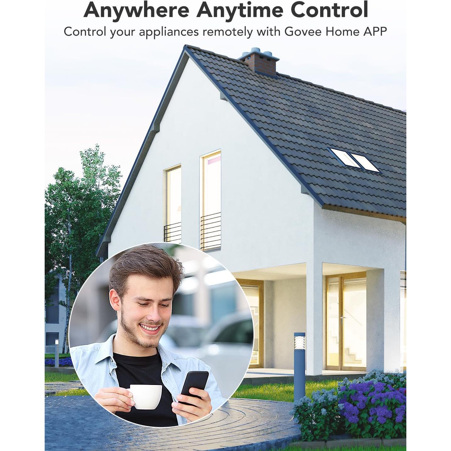 Enchufe Inteligente Govee 15A con Monitoreo de Energía