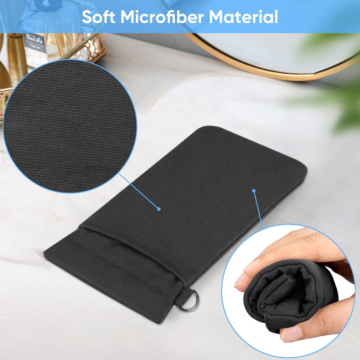 Funda Doble para Gafas Fintie Negra con Correa y Microfibra