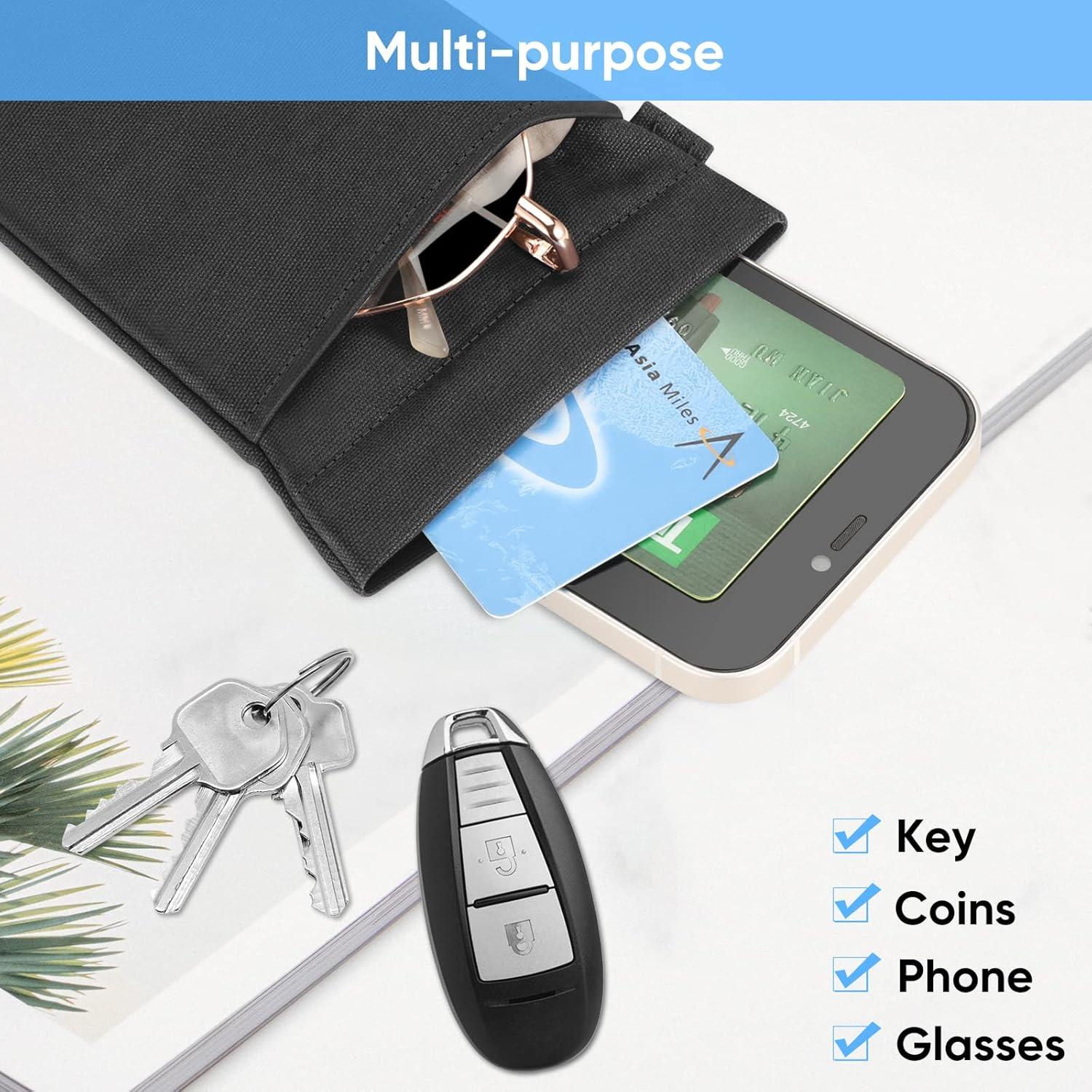 Funda Doble para Gafas Fintie Negra con Correa y Microfibra