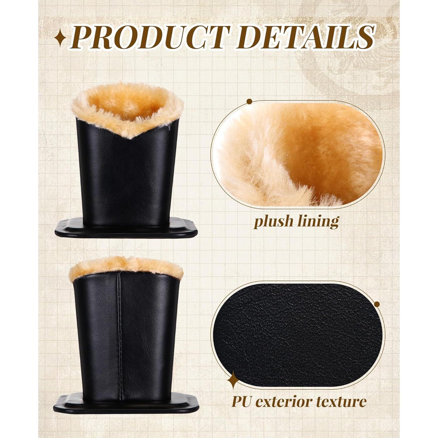 Soporte de Gafas Weewooday 6 Piezas Cuero y Felpa