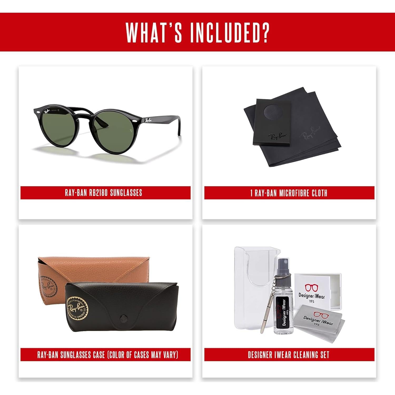 Gafas de Sol Ray-Ban RB2180 para Hombres y Mujeres - 49mm