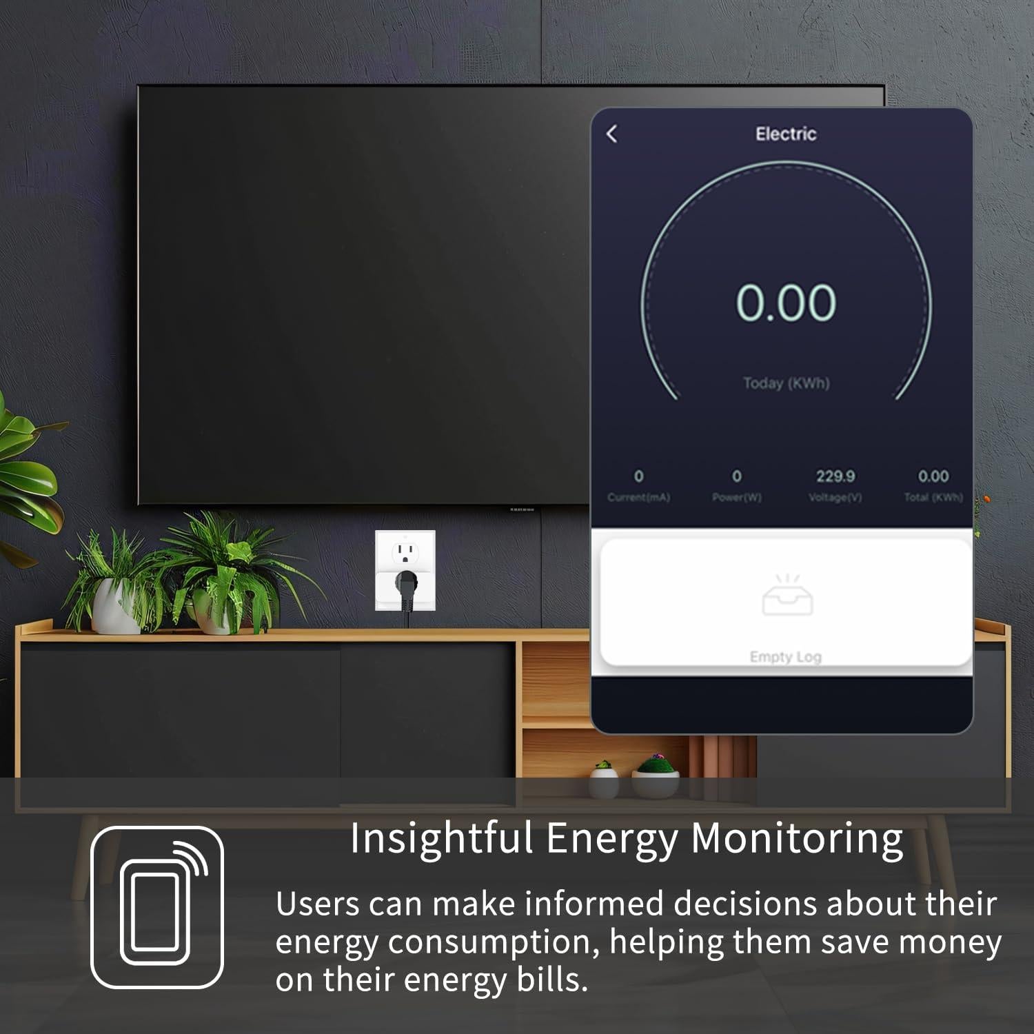 Enchufe Inteligente XFOX Mini 4 Pack con Monitoreo Energía