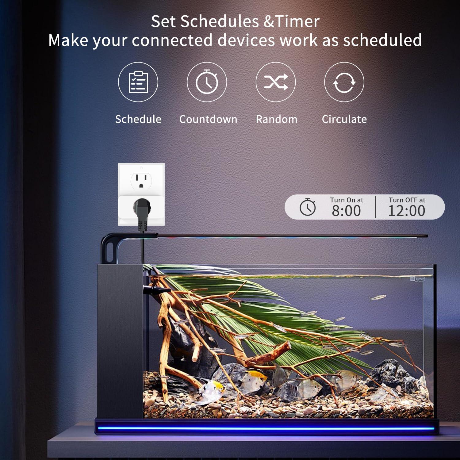 Enchufe Inteligente XFOX Mini 4 Pack con Monitoreo Energía