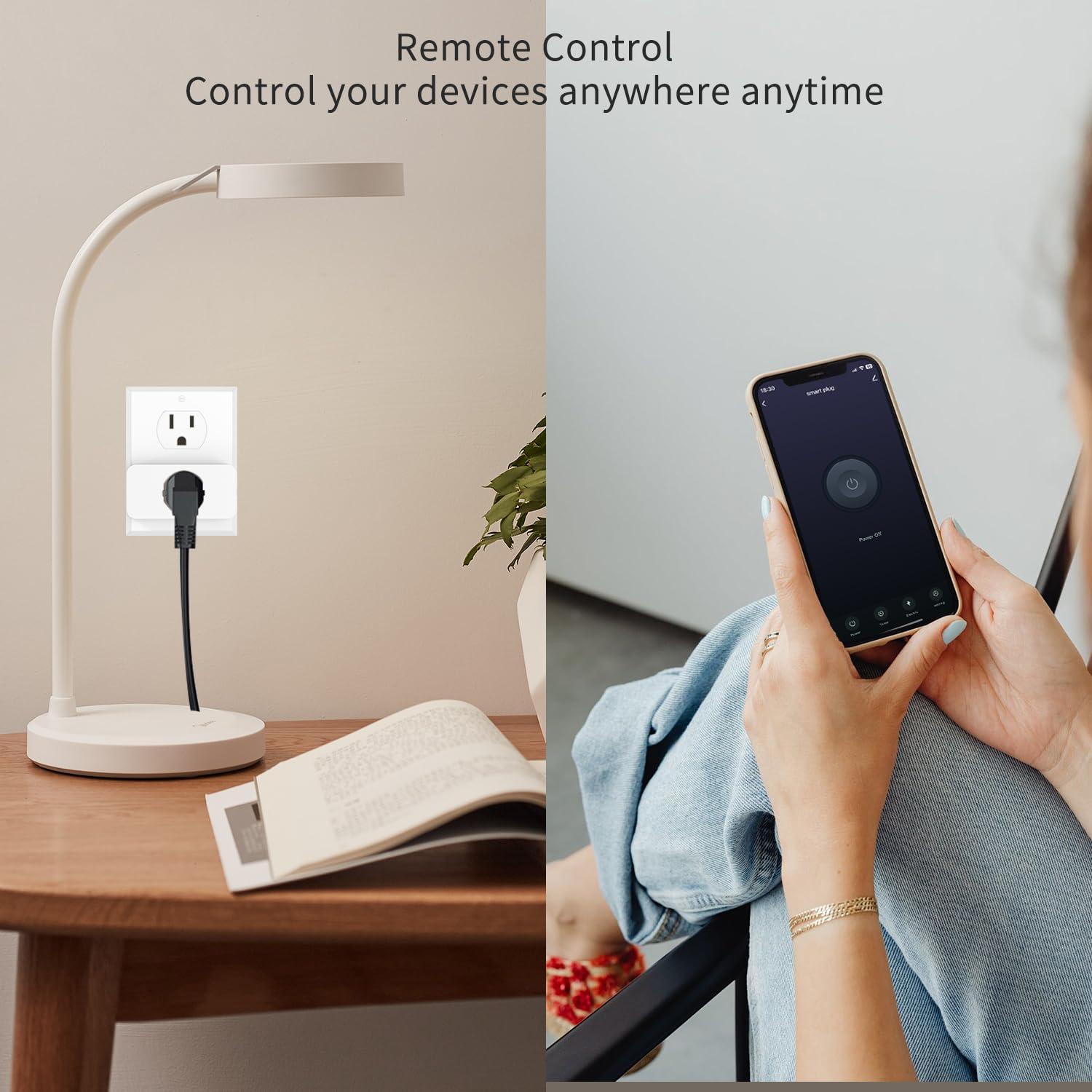 Enchufe Inteligente XFOX Mini 4 Pack con Monitoreo Energía