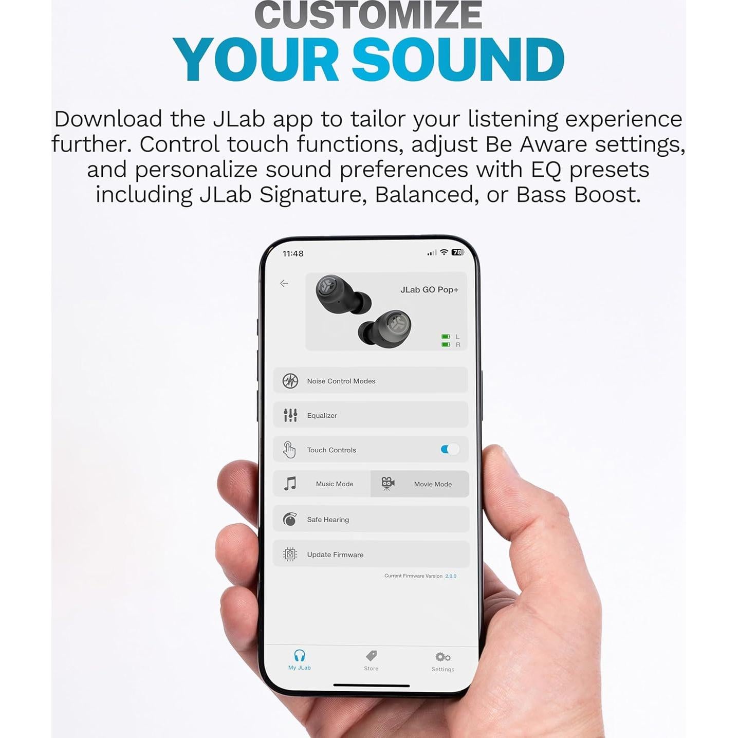 Auriculares Inalámbricos JLab Go Air Pop+ Violeta Bluetooth 5.3