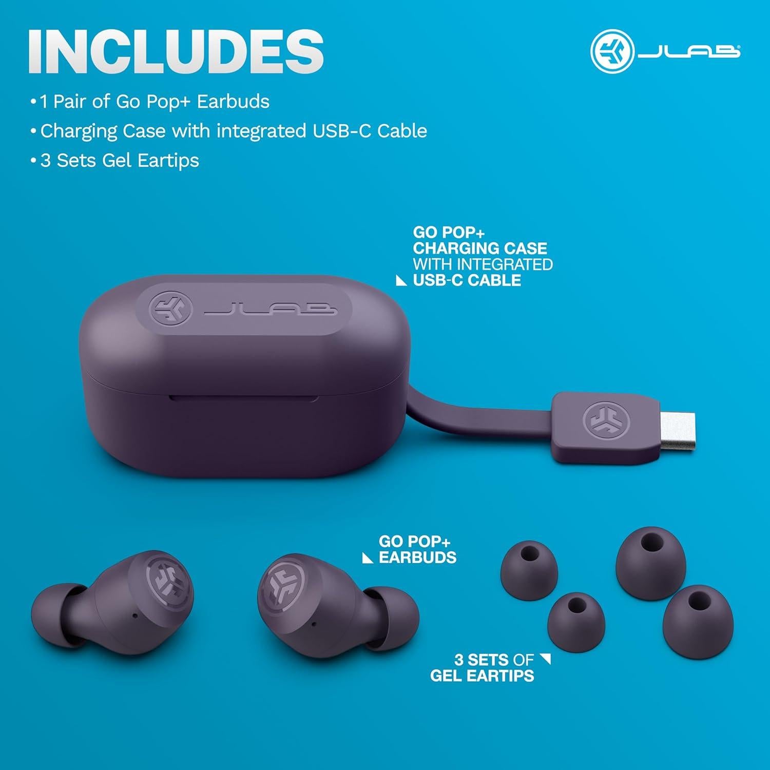 Auriculares Inalámbricos JLab Go Air Pop+ Violeta Bluetooth 5.3