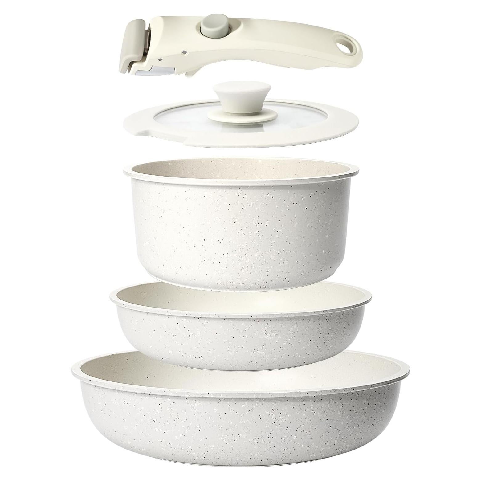 Conjunto de Ollas y Sartenes GiPP 5 Piezas Antiadherente