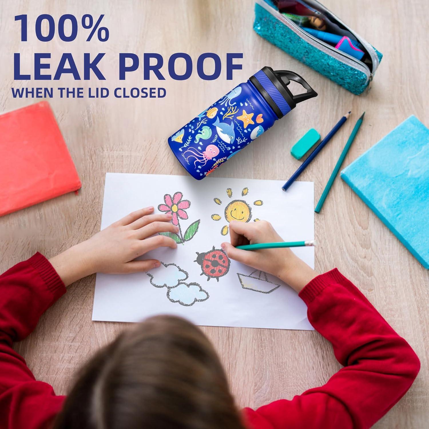 Botella de Agua Fanhaw 414 ml Acero Inoxidable Azul