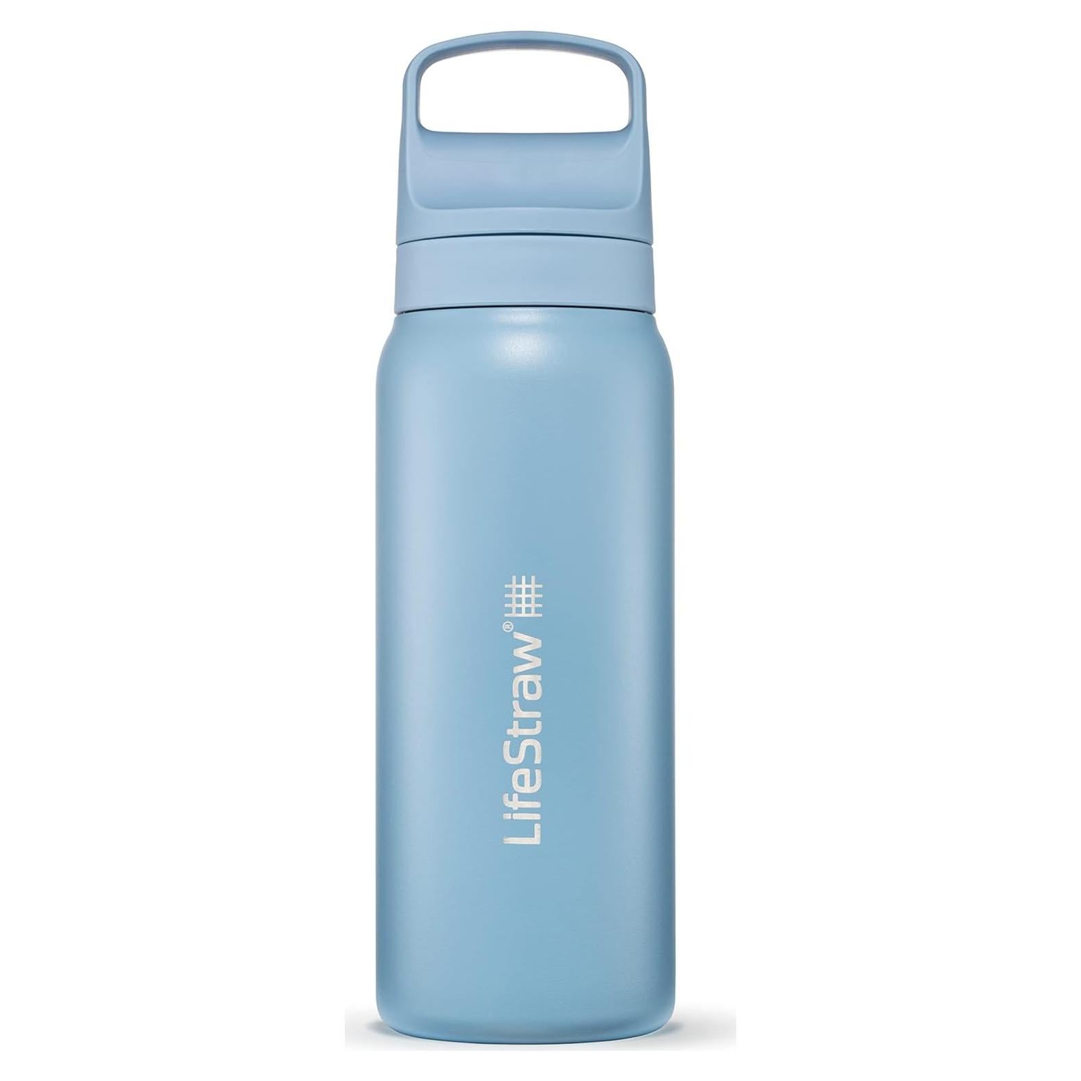 Botella LifeStraw Go 24 oz Acero Inoxidable Azul