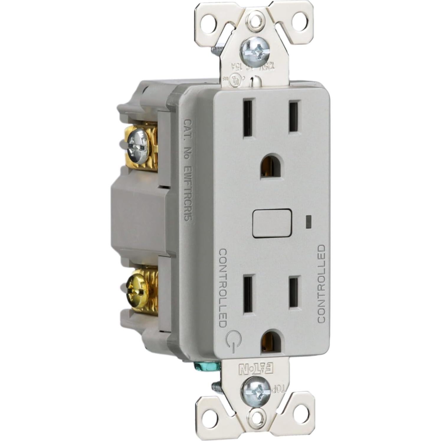 Enchufe Inteligente Wi-Fi Eaton EWFTRCR15 Granito Plateado