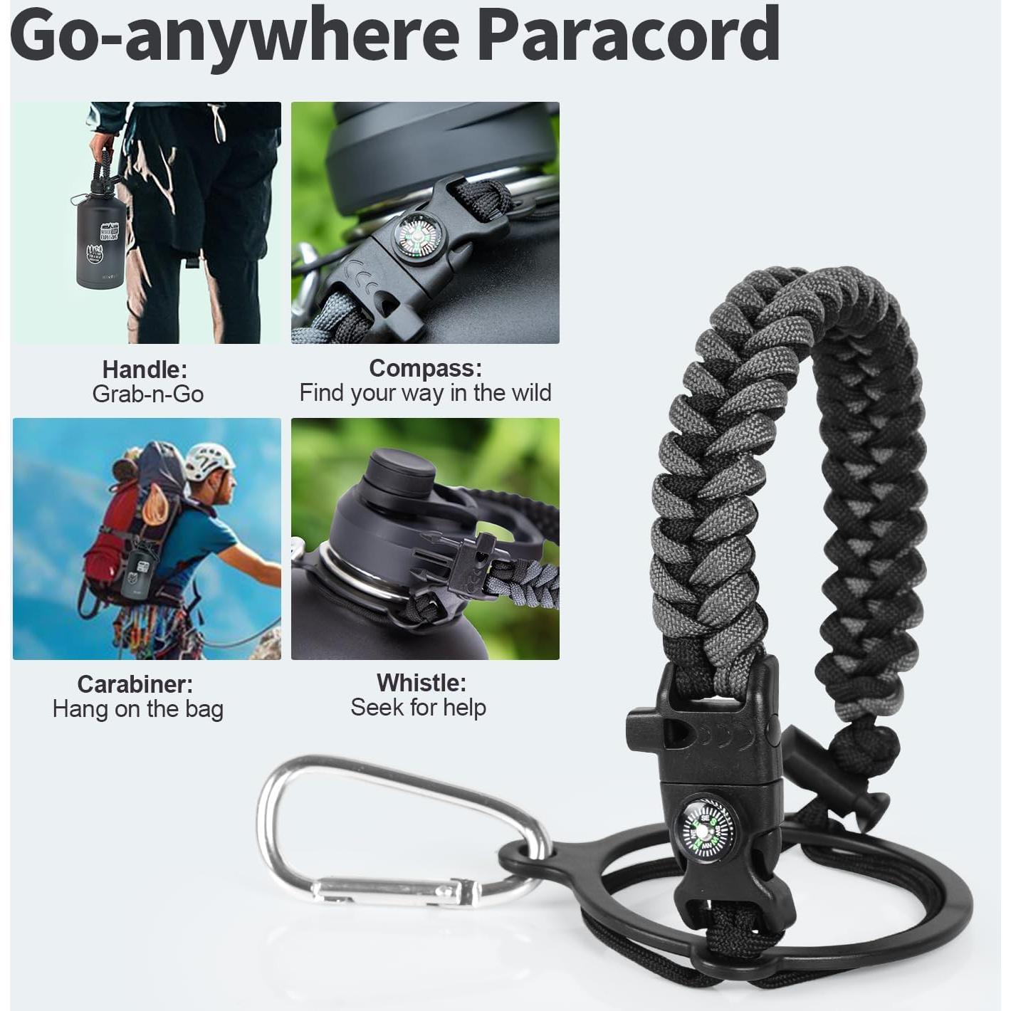 Botella de Agua Aislada WixByti 3.79L con Stickers DIY