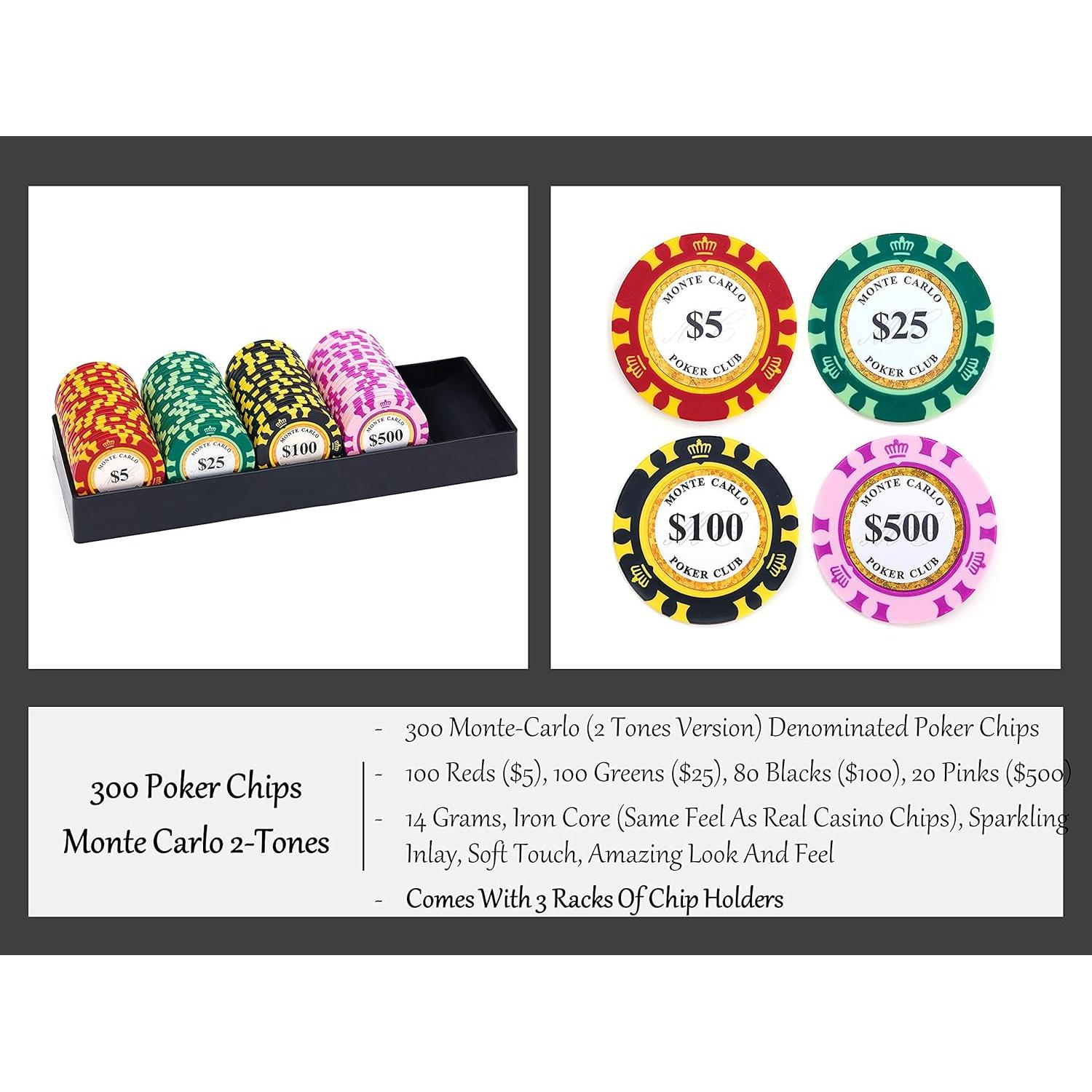 Set de Póker Elite Croupier 300 Fichas Arcilla y Cartas