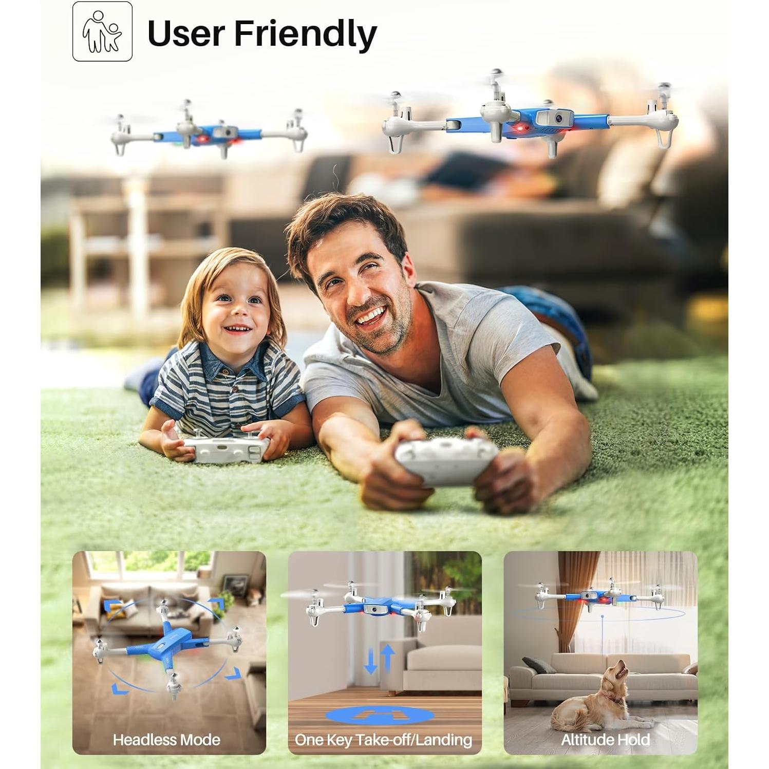 Drone SYMA EX800W con cámara 1080P y 2 baterías