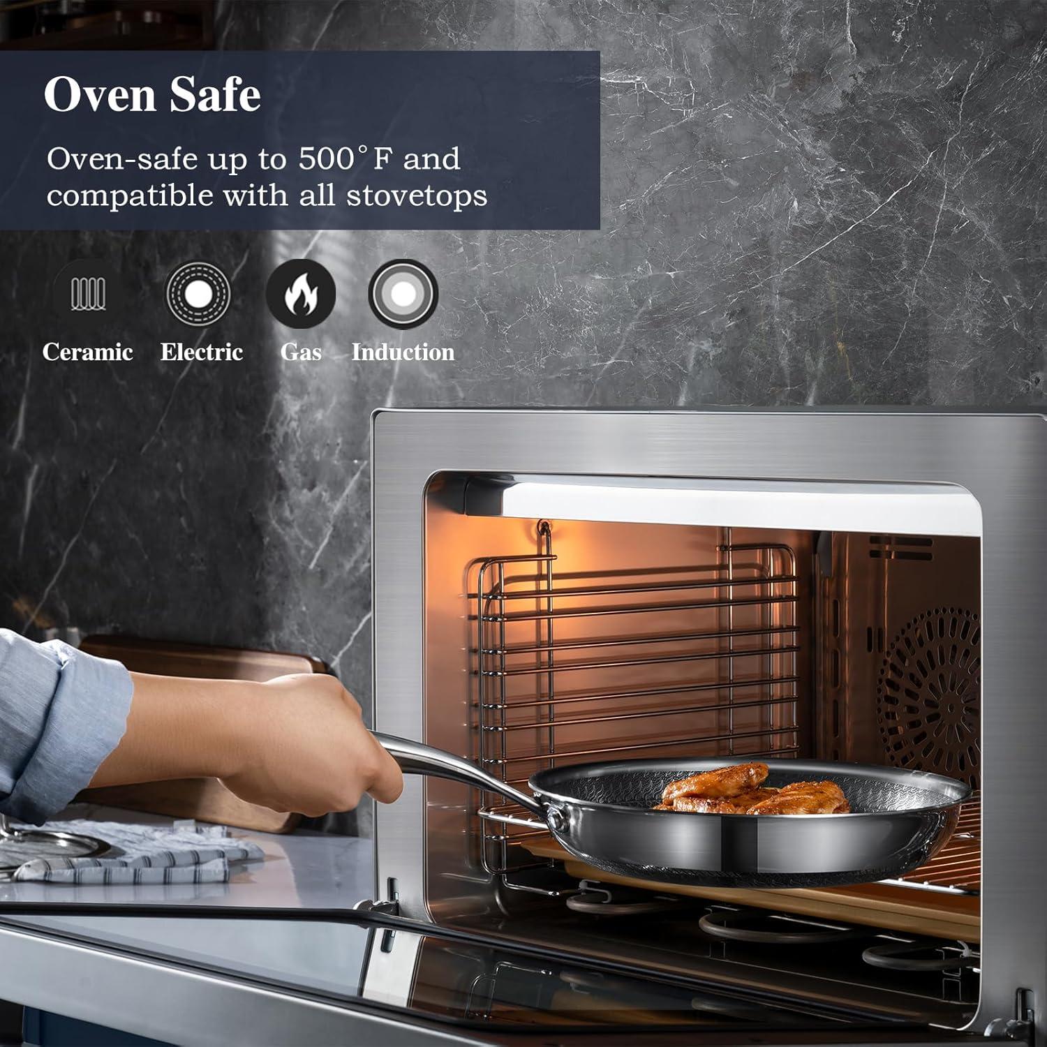 Juego de 9 Ollas Antiadherentes Useluck 5,68 kg con Tapa