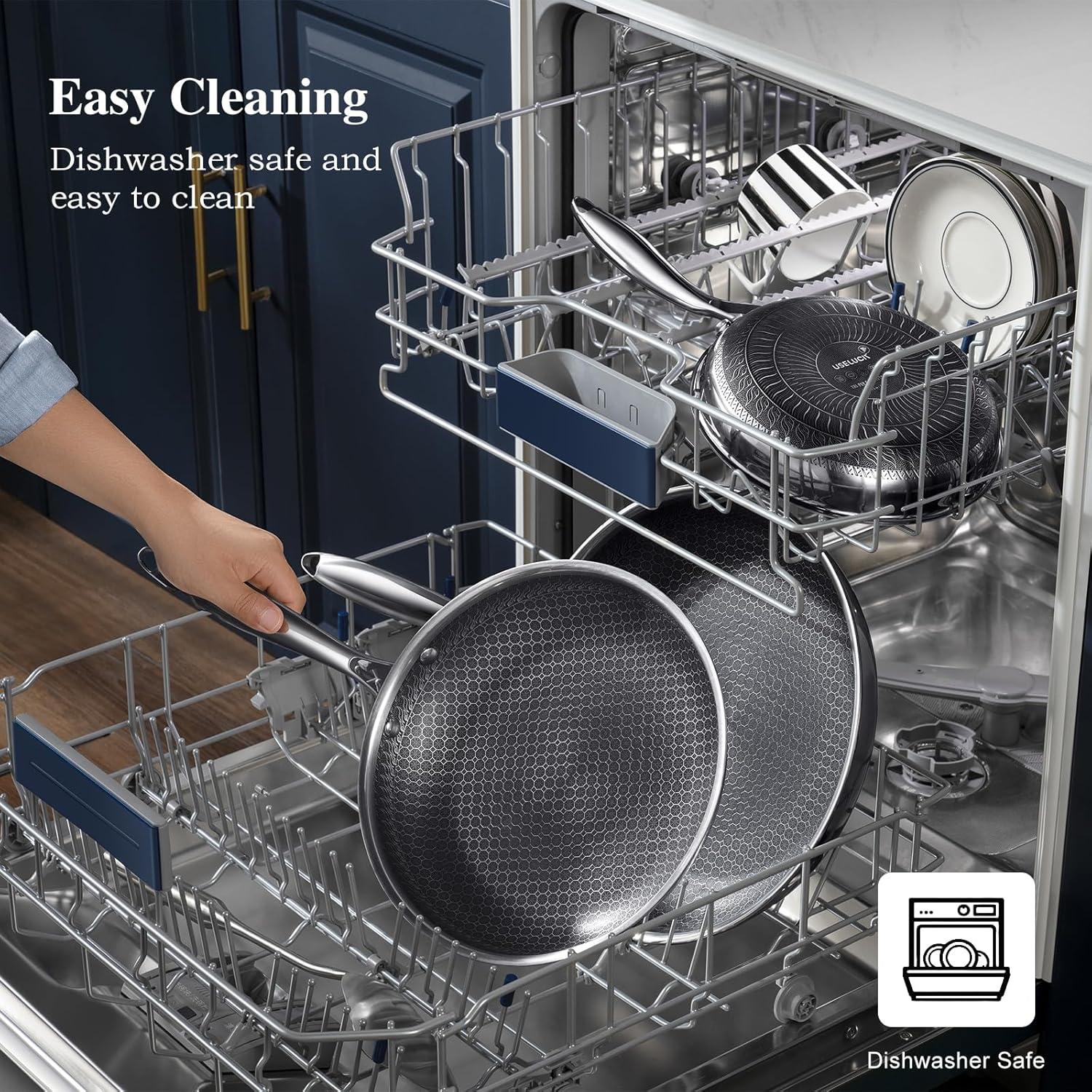 Juego de 9 Ollas Antiadherentes Useluck 5,68 kg con Tapa