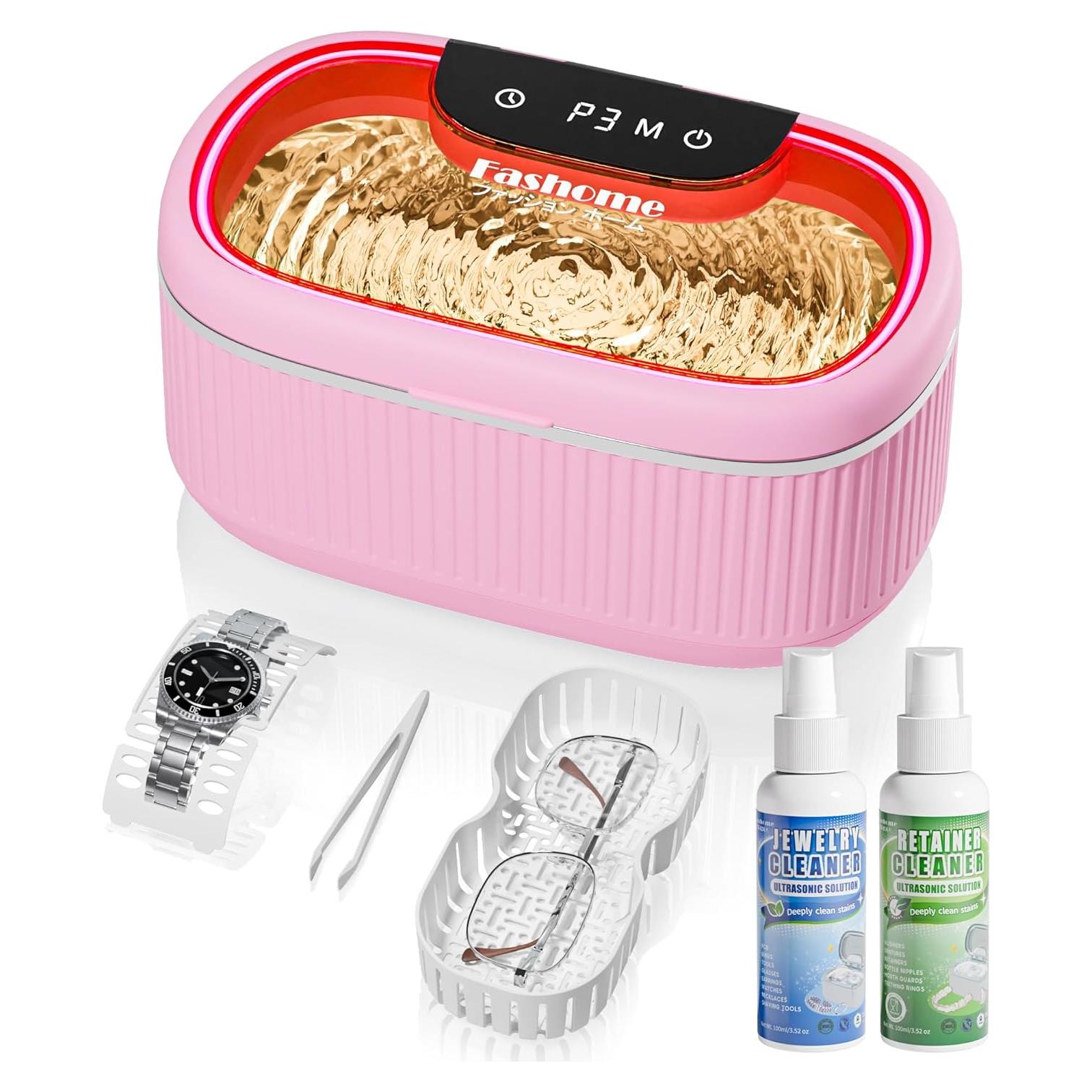 Limpiador Ultrasónico Fashome 550ml Digital con Soporte