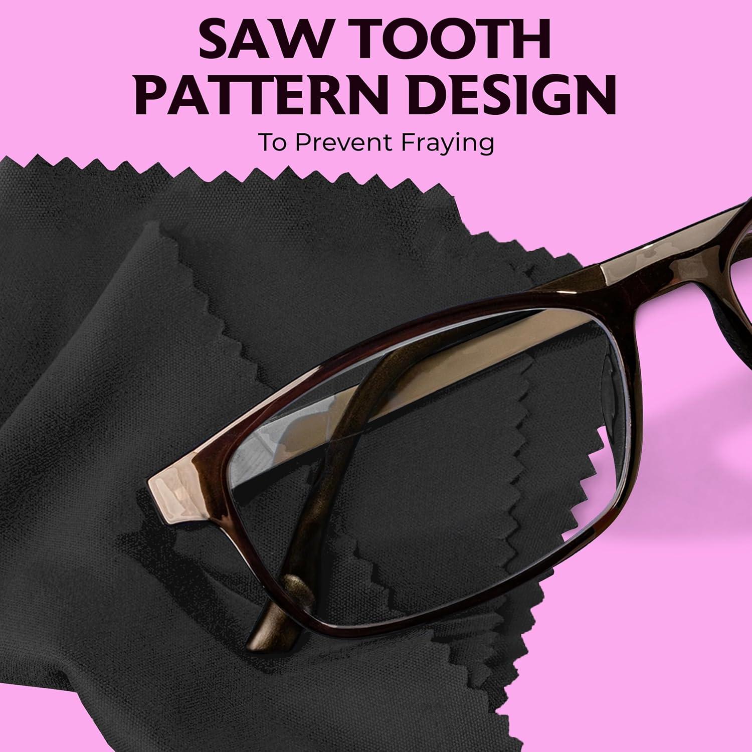 Paño de limpieza de microfibra Purity - Paquete de 6, Negro