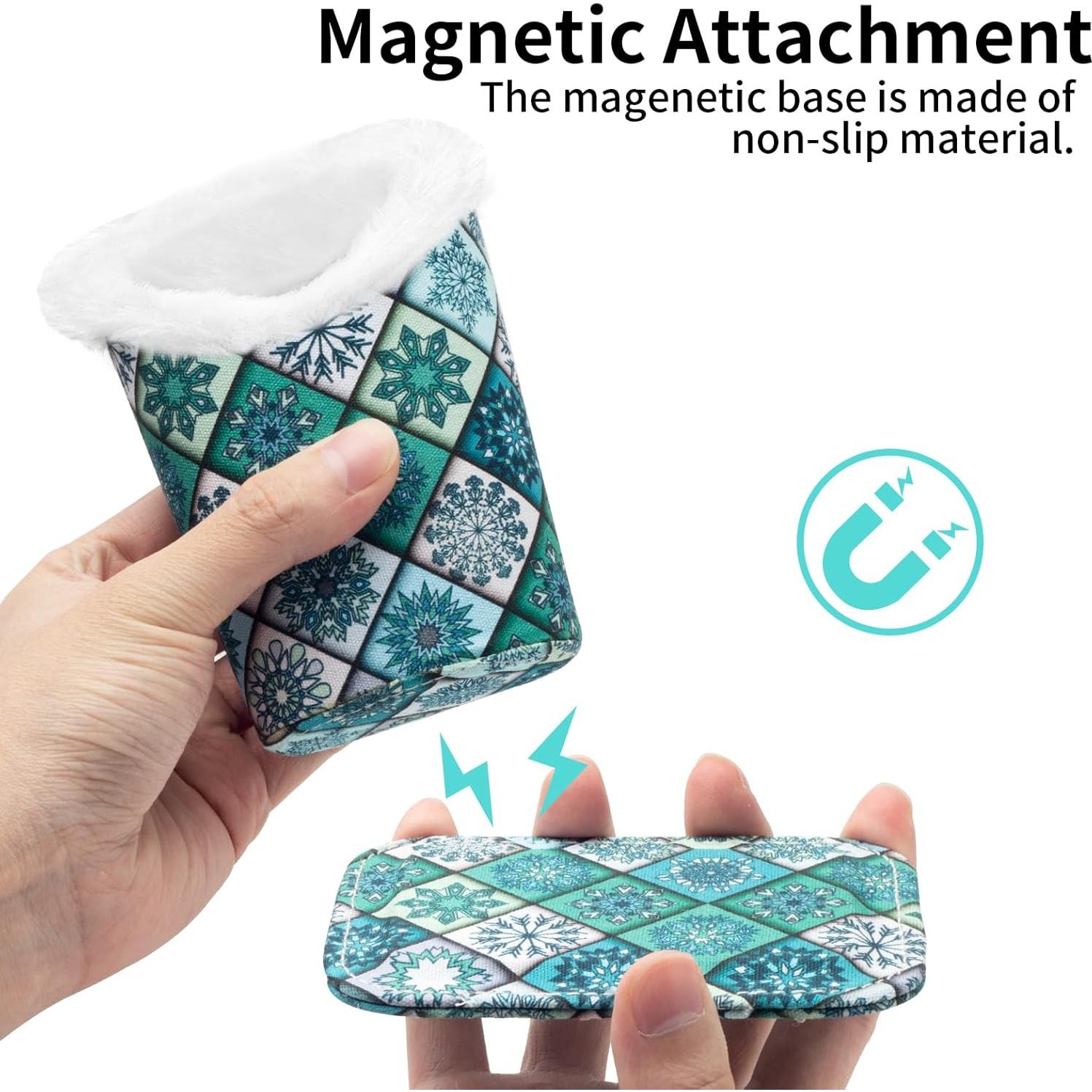 Soporte para Gafas Face Shadow Verde a Cuadros con Forro de Felpa