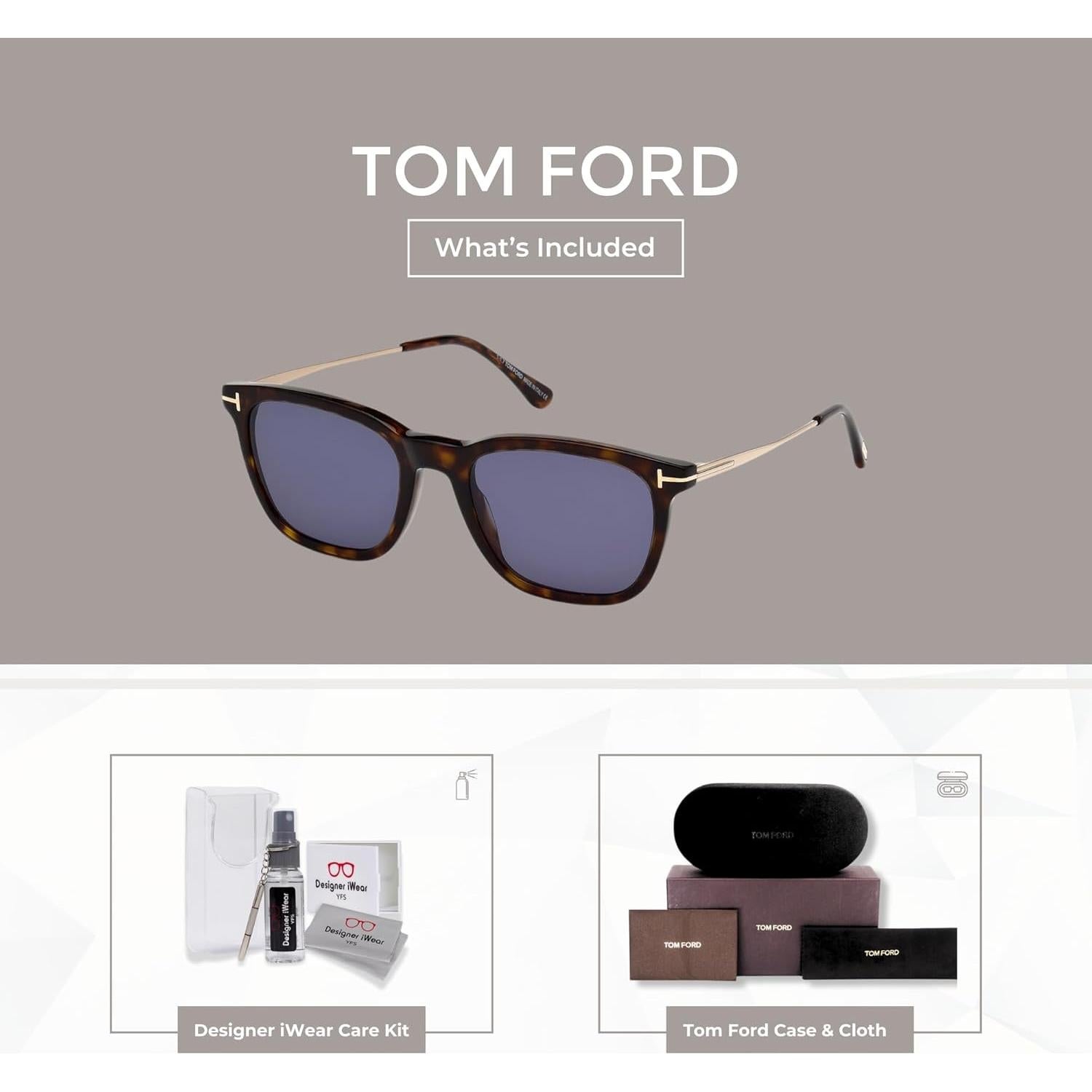 Gafas de Sol Tom Ford FT0625 Arnaud para Hombres + Kit