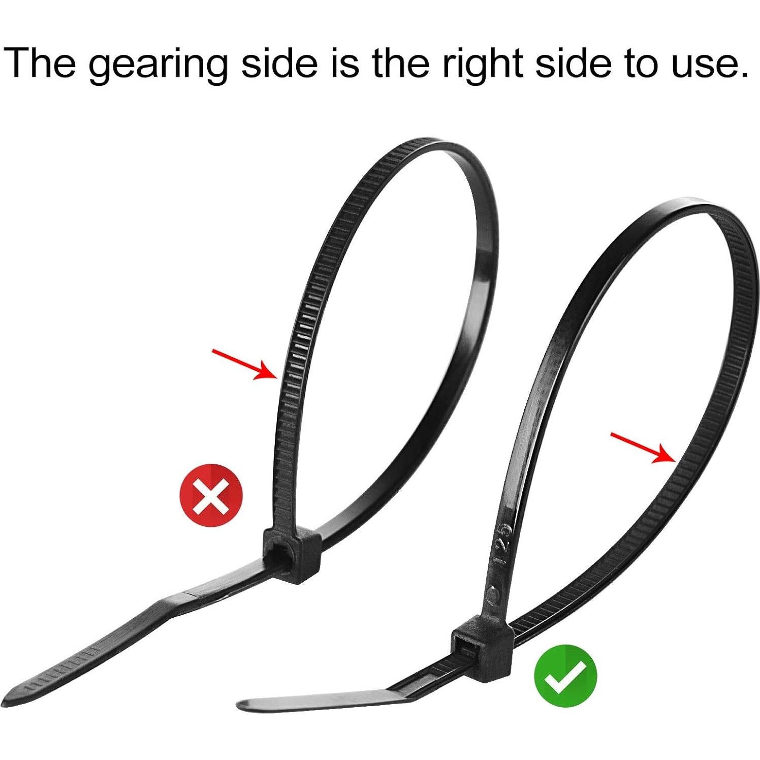 Soporte Adhesivo XHF Negro 100 Piezas Bridas 20cm