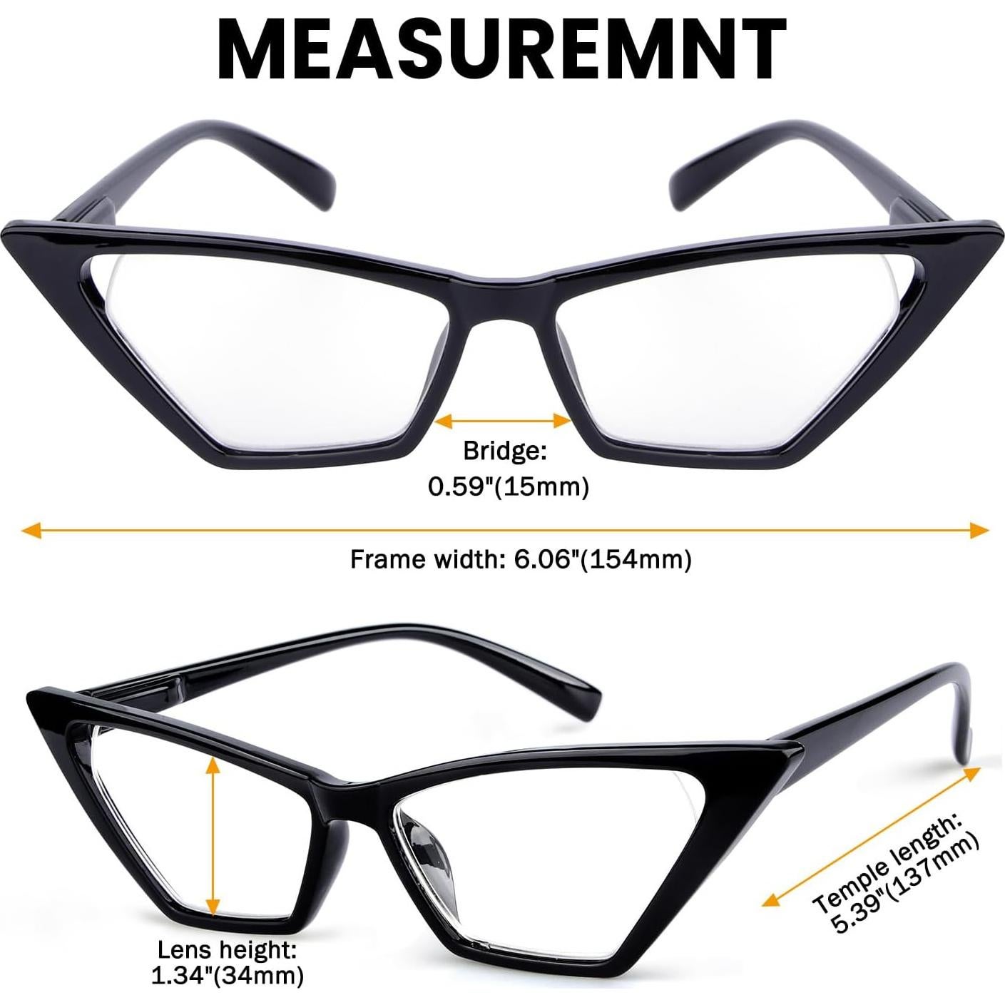 Gafas de Lectura Sobredimensionadas GUD 10 Paquetes Mujeres