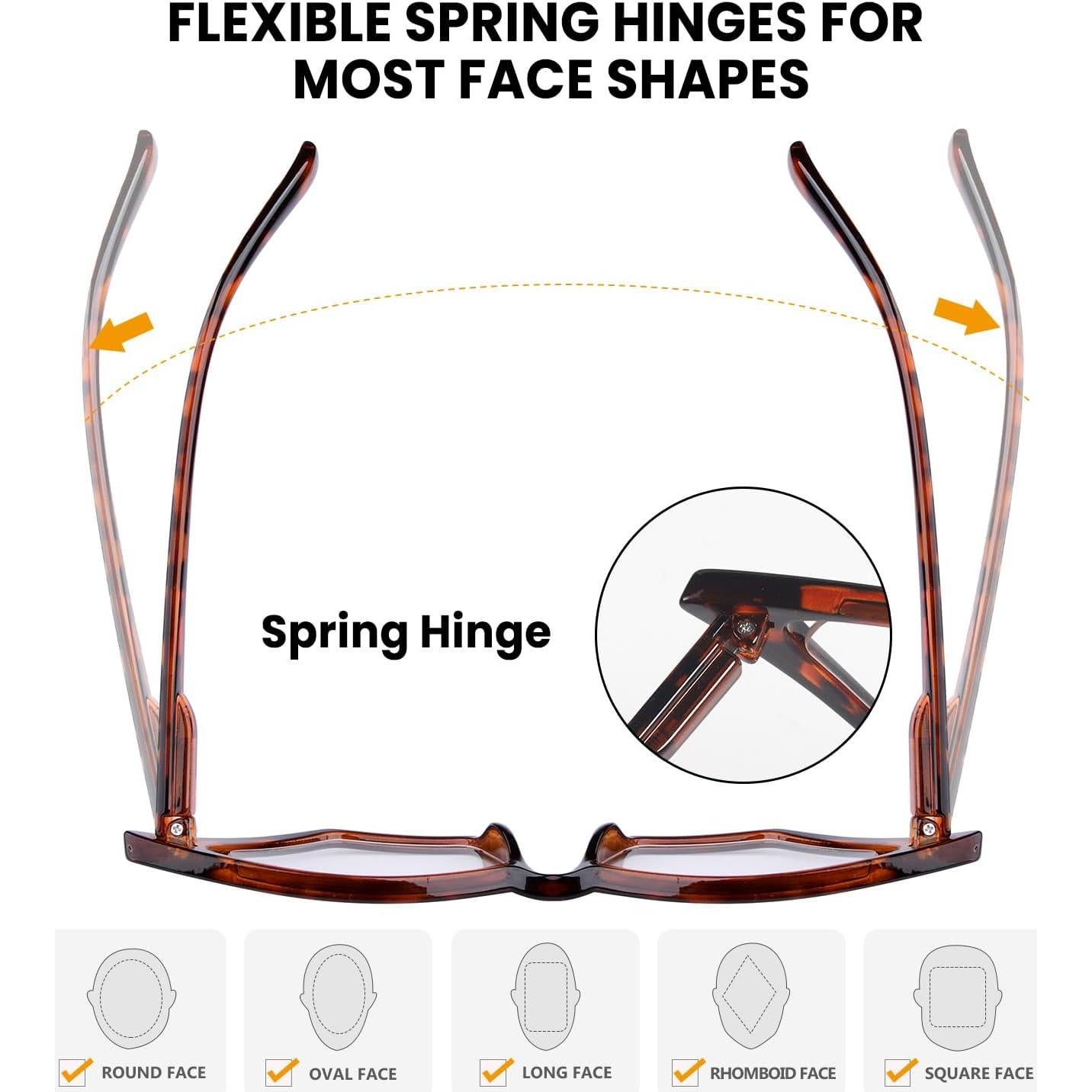 Gafas de Lectura Sobredimensionadas GUD 10 Paquetes Mujeres