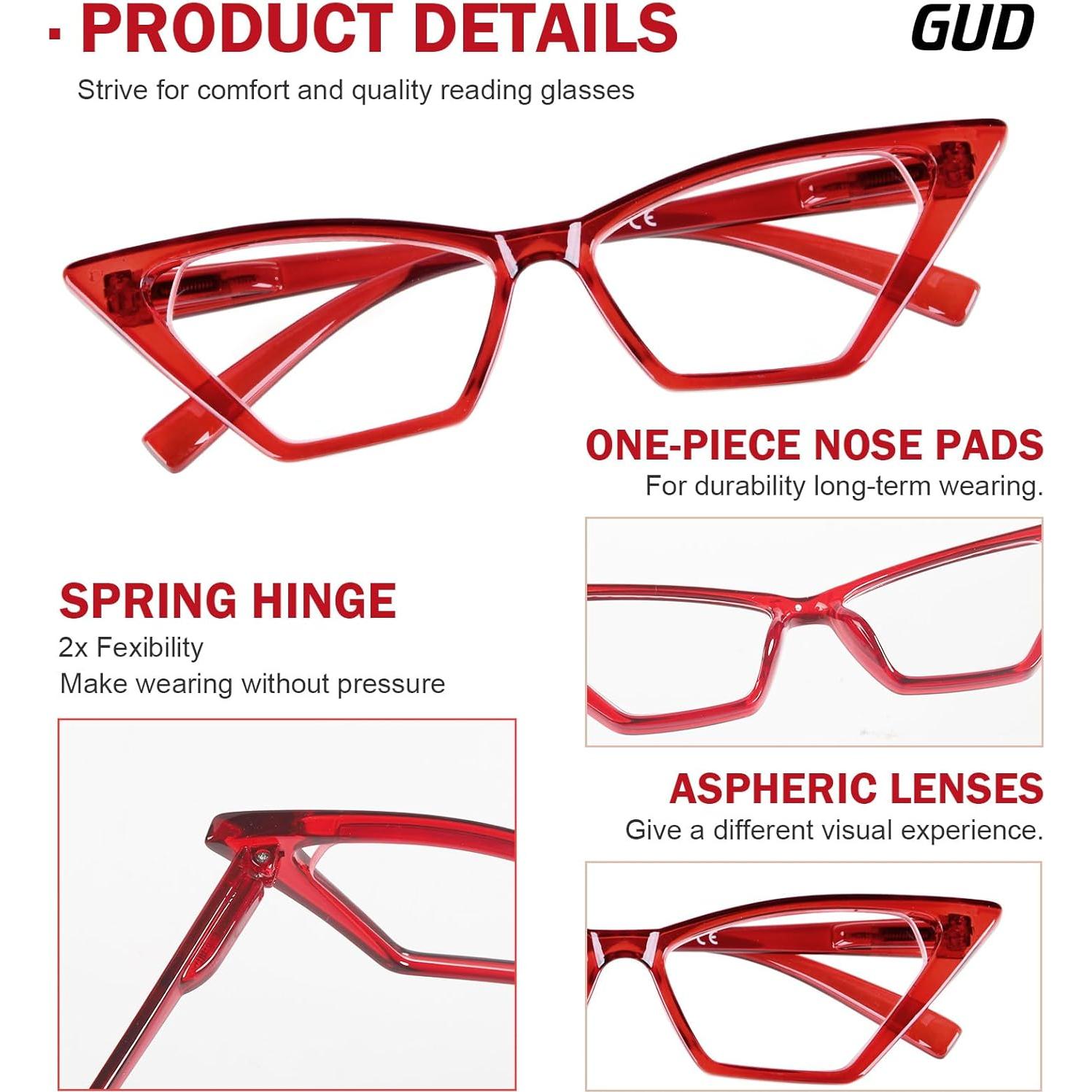 Gafas de Lectura Sobredimensionadas GUD 10 Paquetes Mujeres