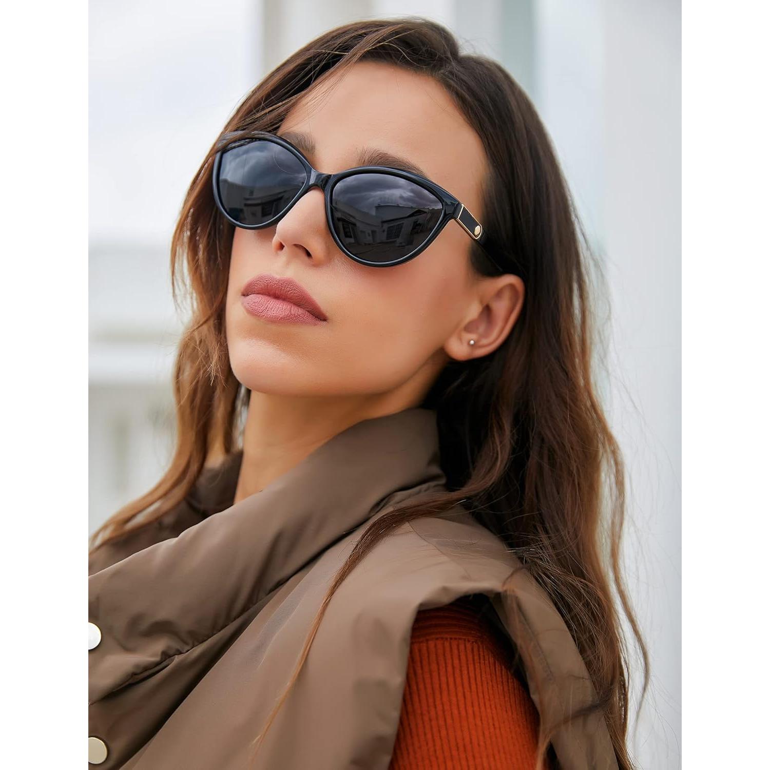 Gafas de Sol FEISEDY Cateye Polarizadas UV400 para Mujeres