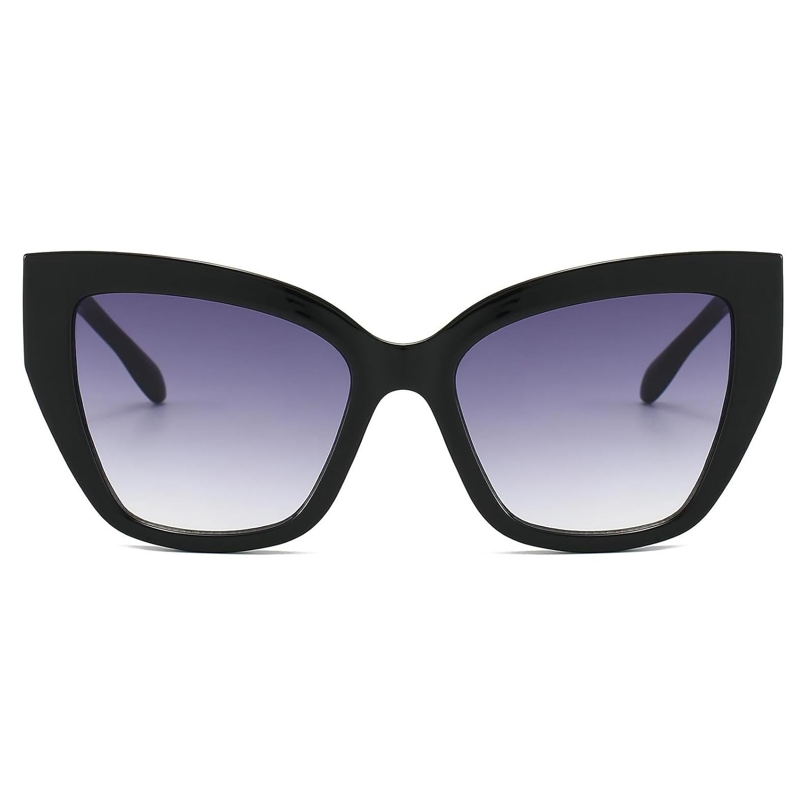 Gafas de sol estilo gato BRMHDY UV400 para mujeres - Negro