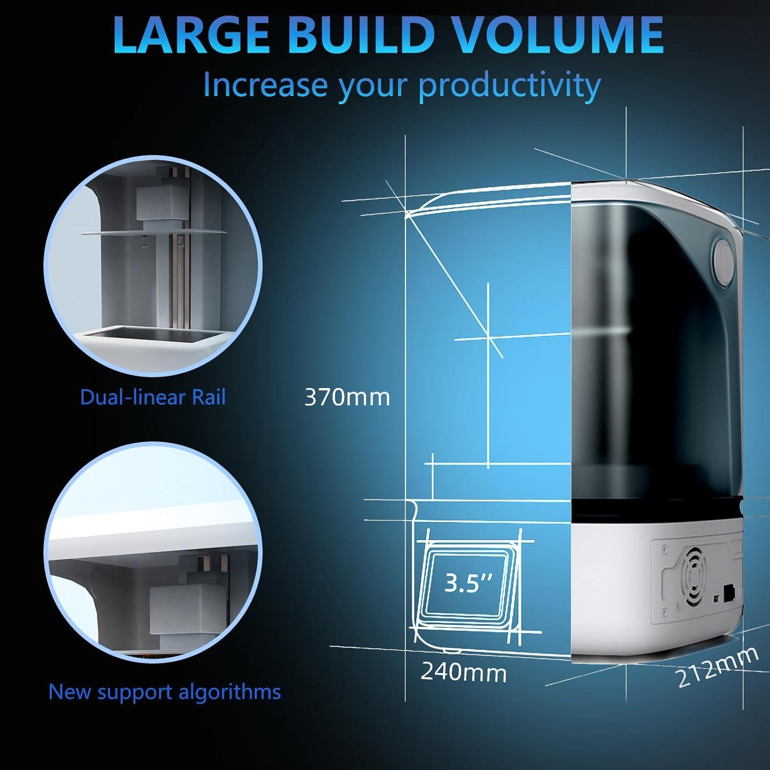 Impresora 3D de Resina OLAPRIN KG406 Pro Max 4K 145x90x150mm