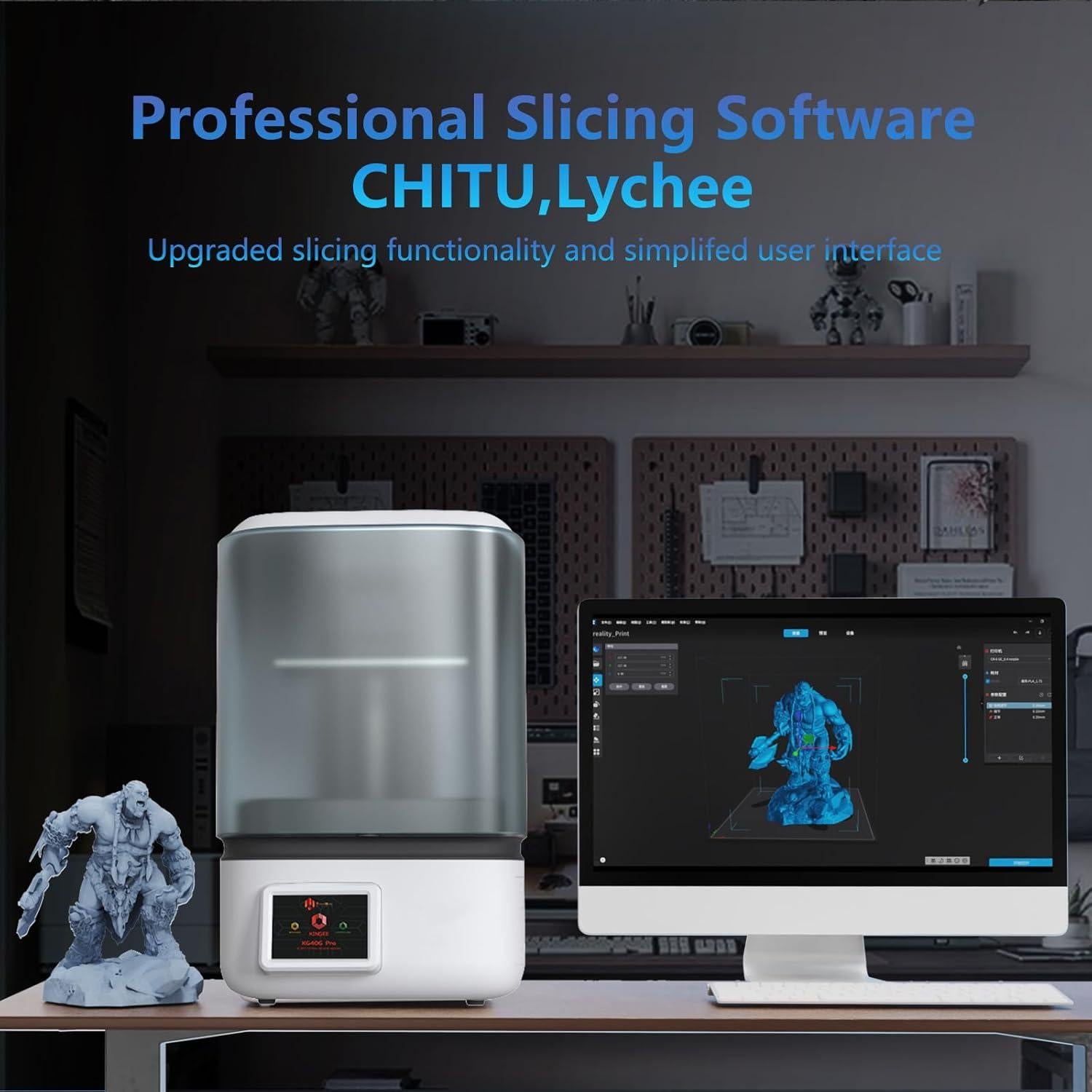 Impresora 3D de Resina OLAPRIN KG406 Pro Max 4K 145x90x150mm