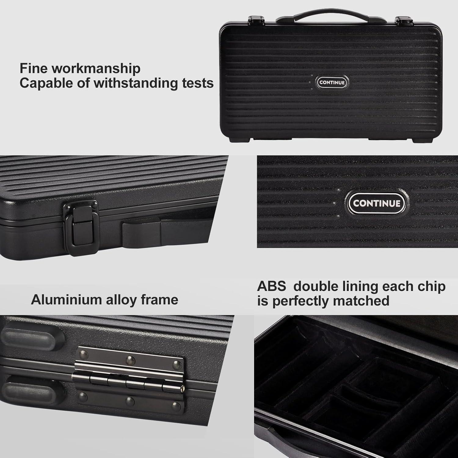 Set de Fichas de Póker CONTINUE 500 Fichas 40mm