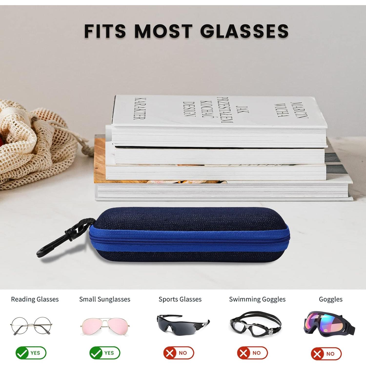 Estuche de Gafas Portátil Molshine Mezclilla 3 Piezas