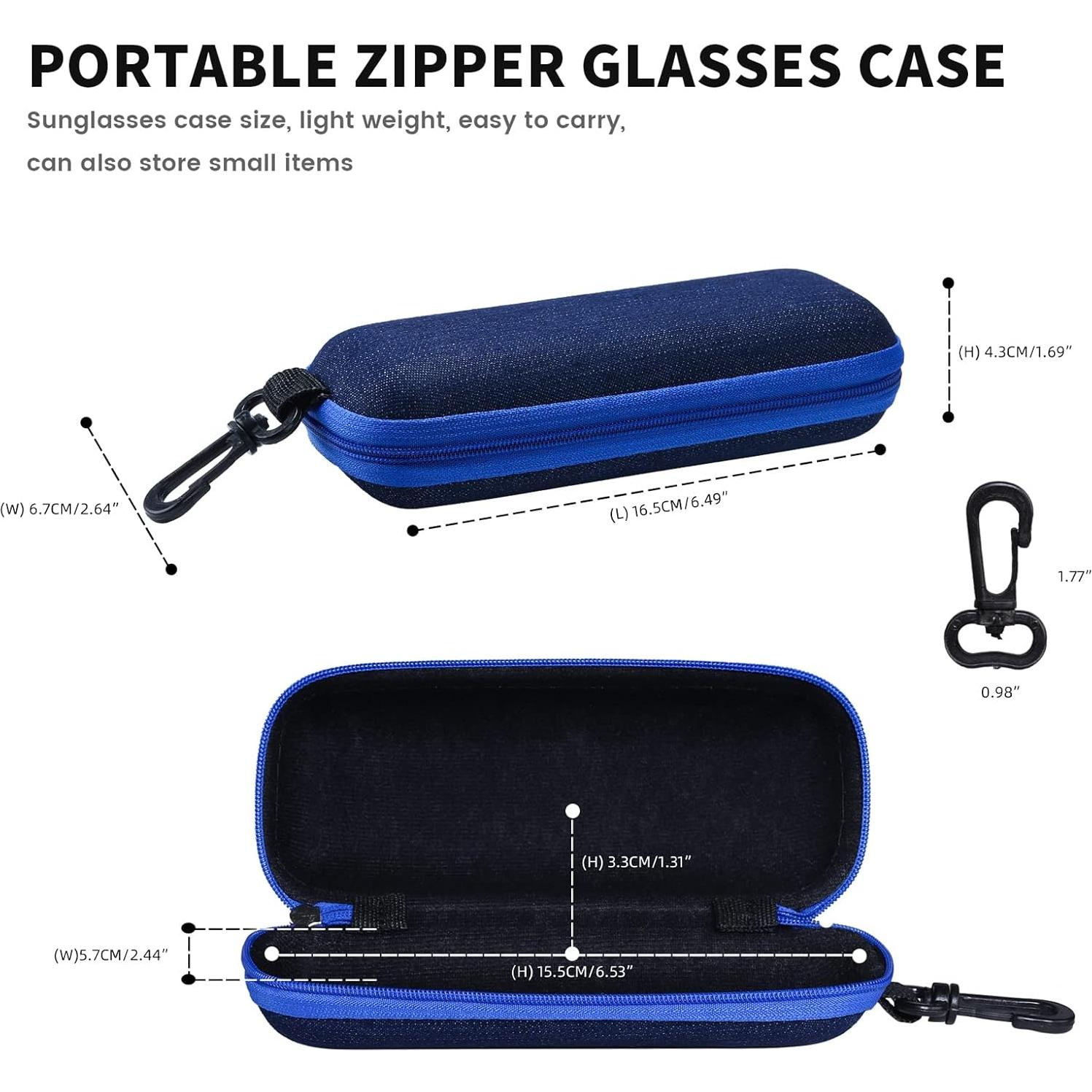Estuche de Gafas Portátil Molshine Mezclilla 3 Piezas