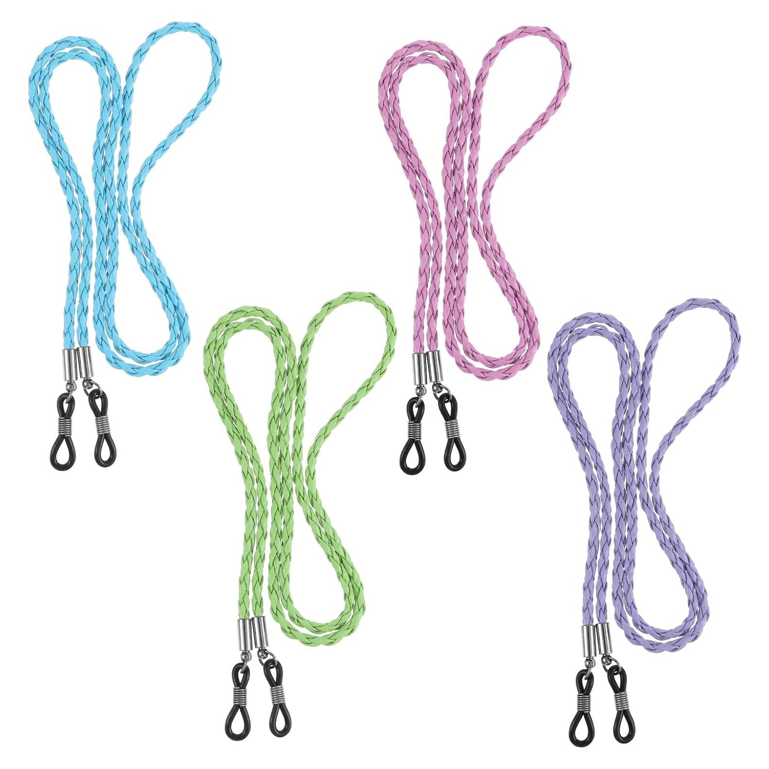 4 Correas de Gafas de Cuero PU Multicolor 70cm