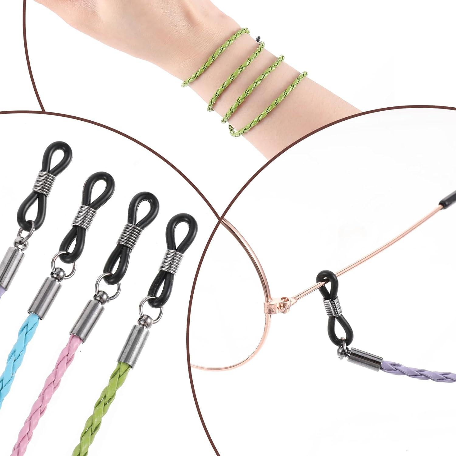 4 Correas de Gafas de Cuero PU Multicolor 70cm