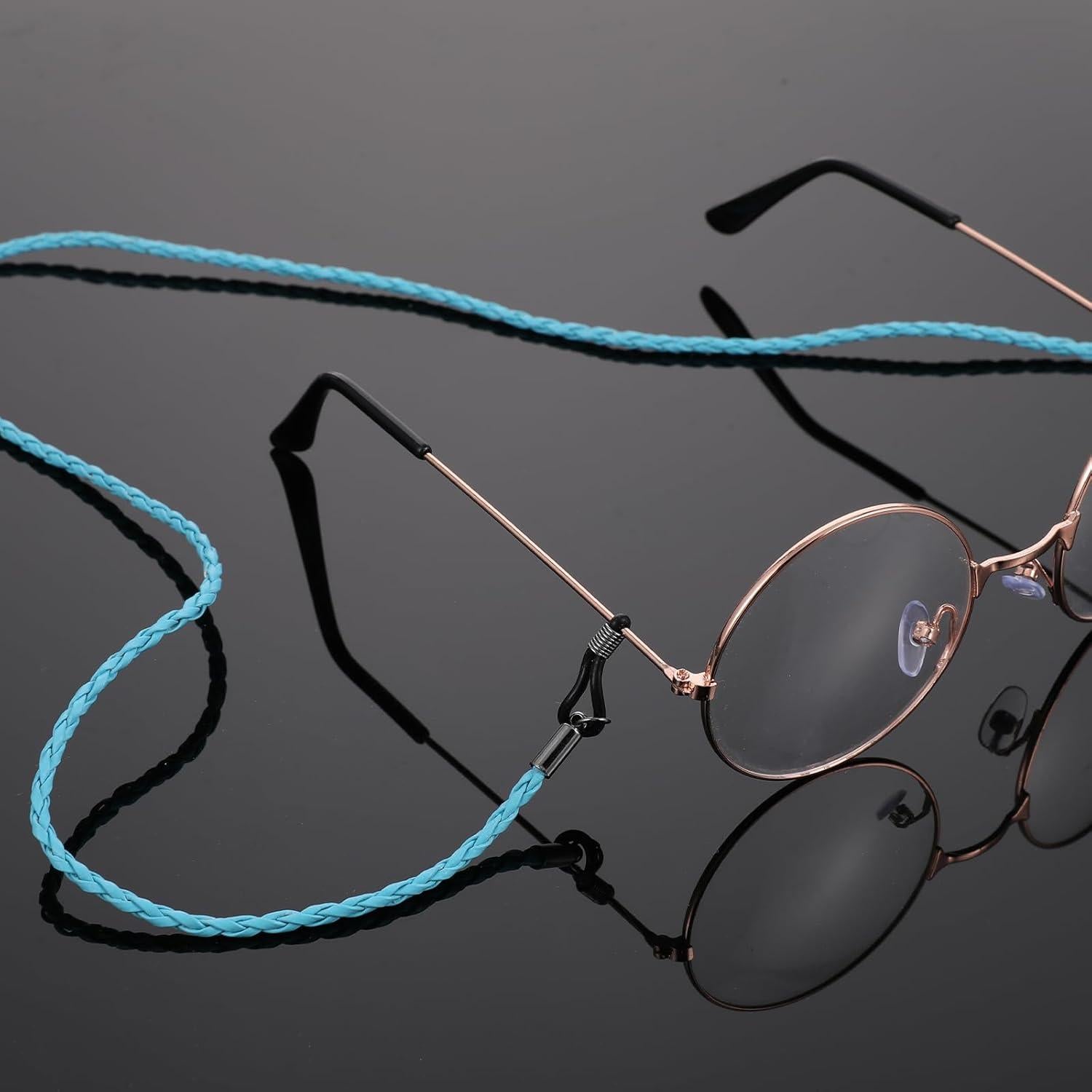 4 Correas de Gafas de Cuero PU Multicolor 70cm