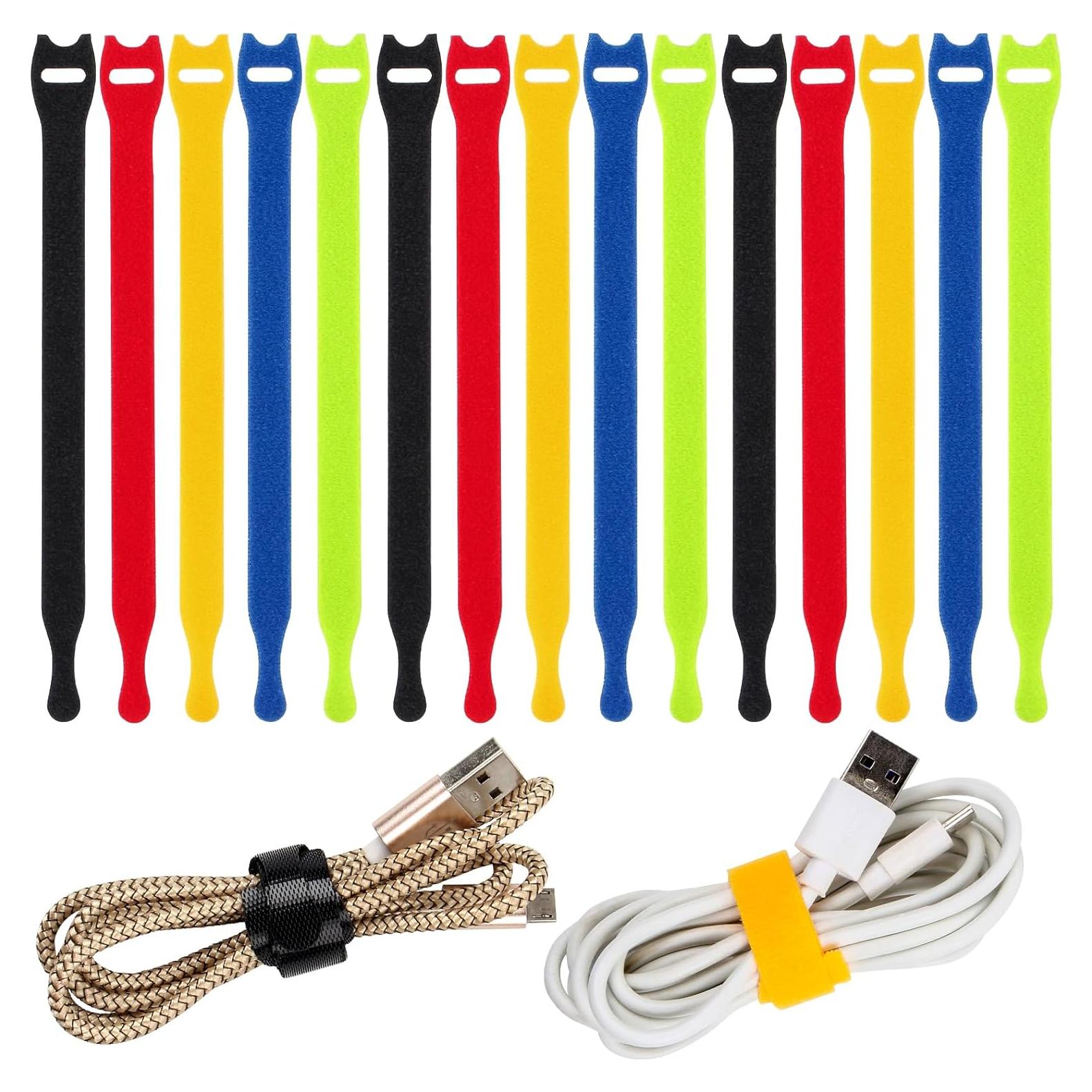 Organizador de Cables OneLeaf 120 Piezas 15,24 cm 5 Colores