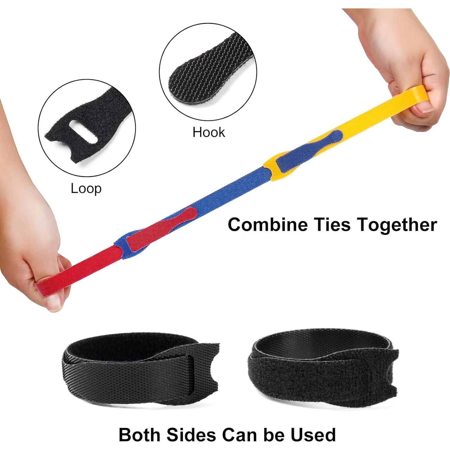 Organizador de Cables OneLeaf 120 Piezas 15,24 cm 5 Colores