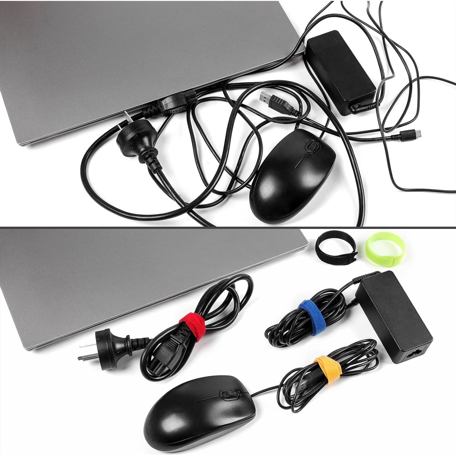 Organizador de Cables OneLeaf 120 Piezas 15,24 cm 5 Colores