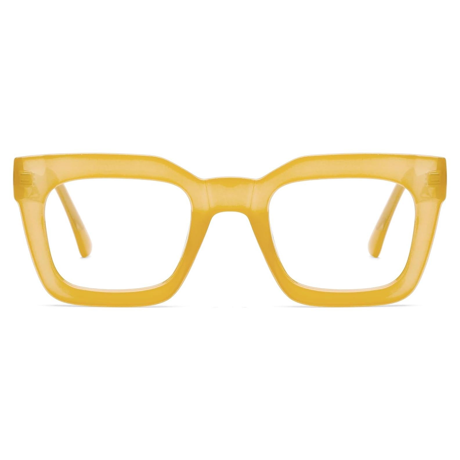 Gafas de lectura AQWANO amarillas 2.0 para mujeres UV400