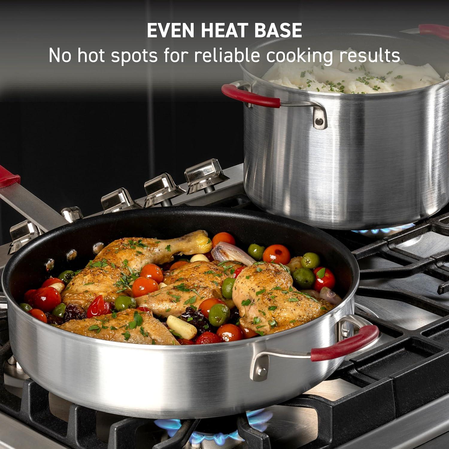 Juego de Utensilios de Cocina T-Fal 8 Piezas Antiadherente