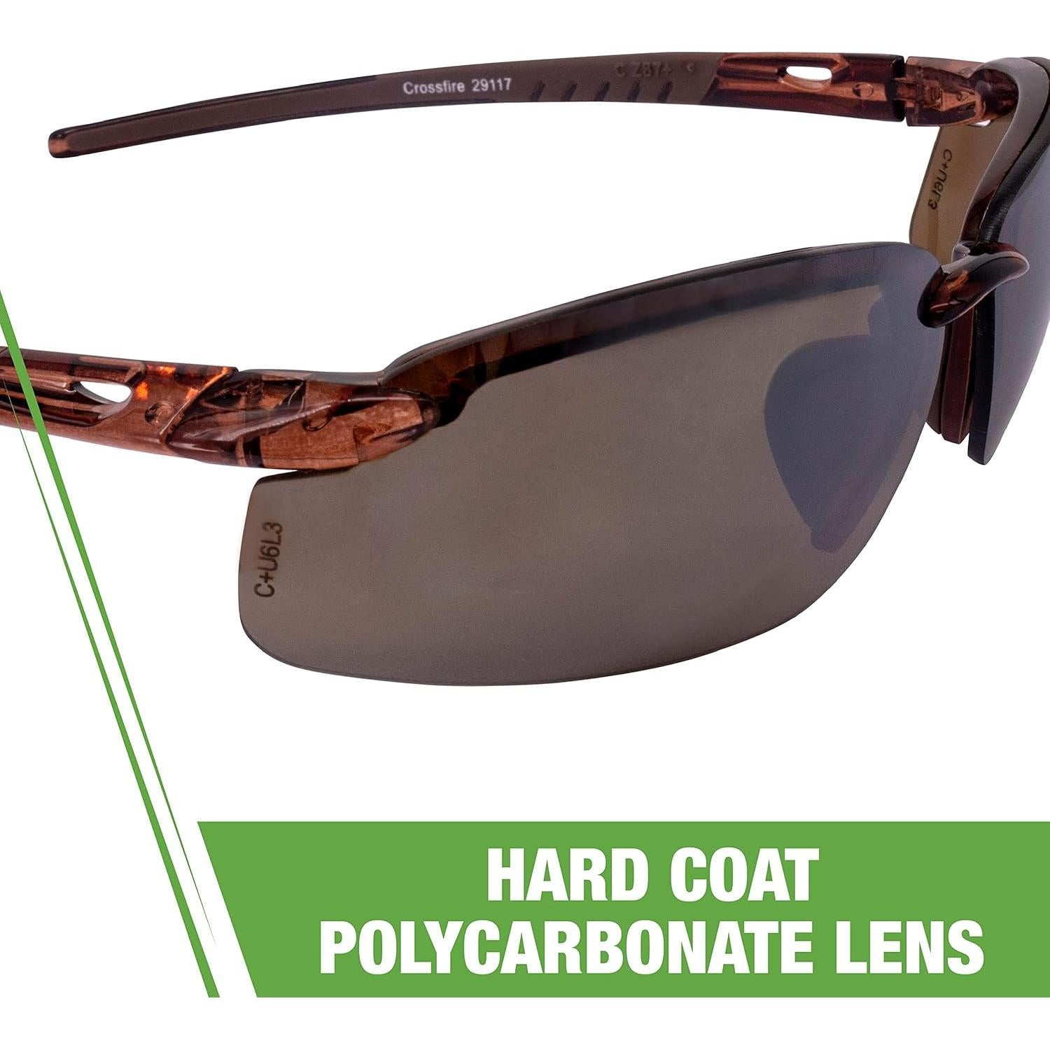 Gafas de Seguridad Crossfire ES5, Lente Espejo Marrón