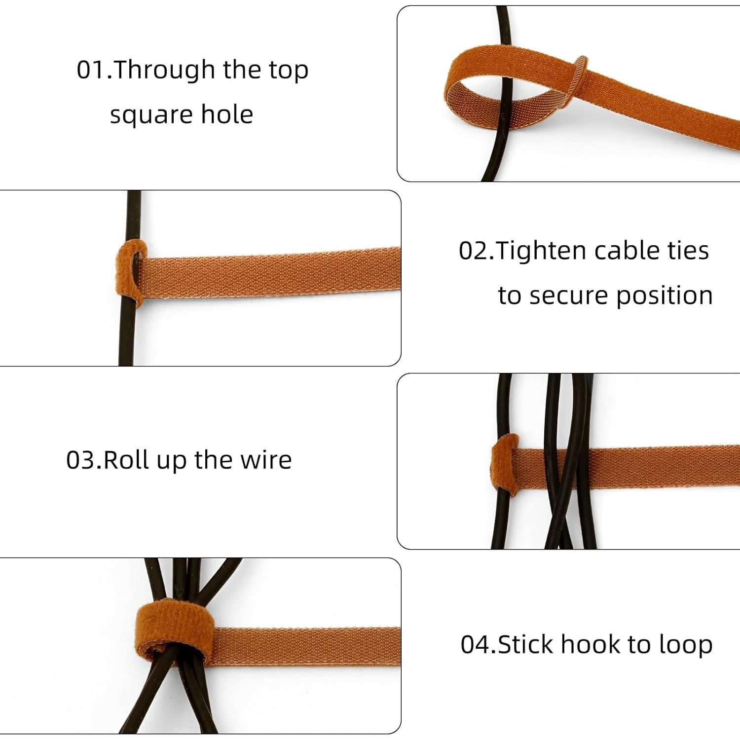 150 Sujetacables Reutilizables HAVE ME TD Multicolor 4-10 cm