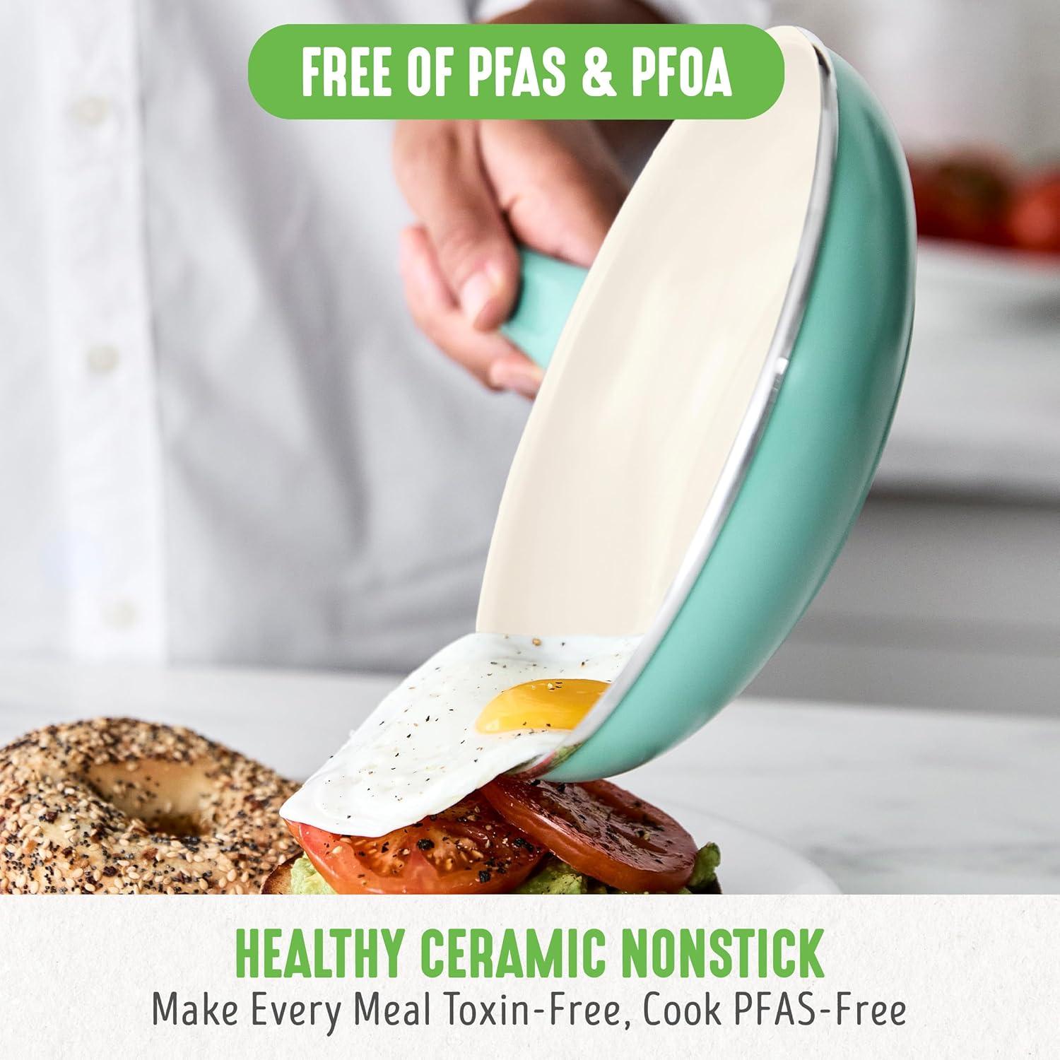 Juego de Utensilios de Cocina GreenLife 16 Piezas Cerámica