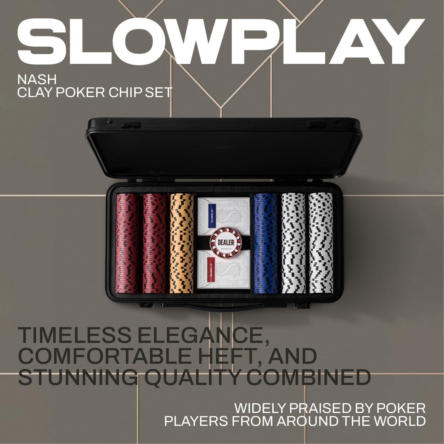 Fichas de Póker SLOWPLAY 500 PCS Estuche Duradero