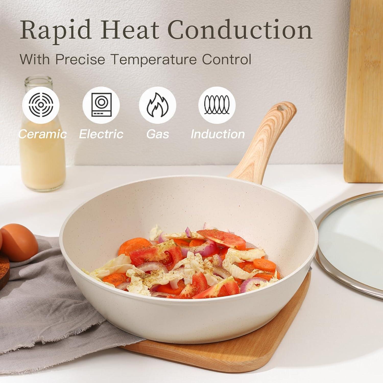 Juego de Ollas y Sartenes Anymark 16 Piezas Antiadherente