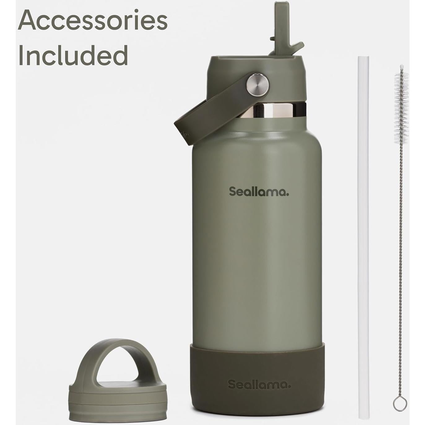 Botella de Agua Seallama 32 oz Acero Inoxidable Verde